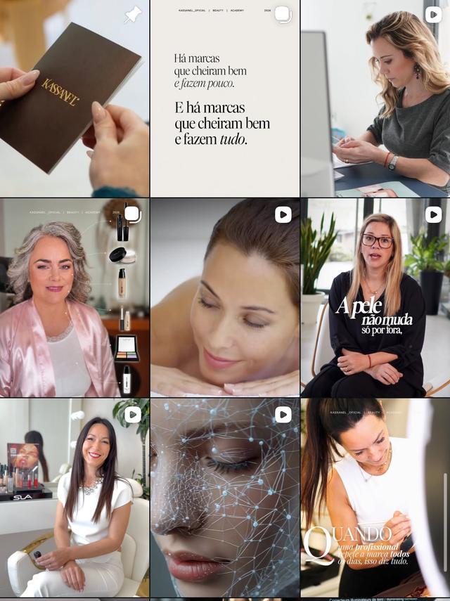 Feed de Instagram da Kassanel