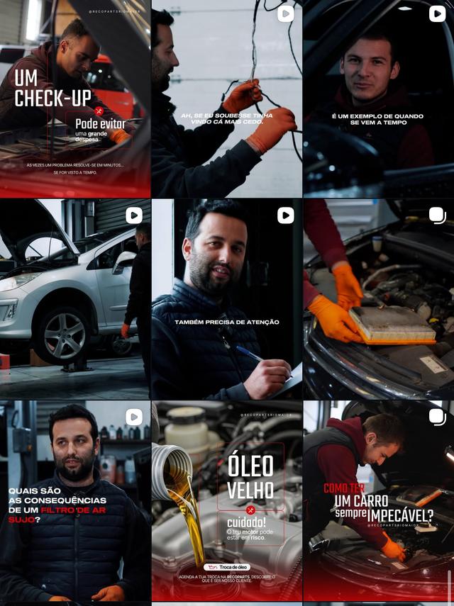 Feed de Instagram da Recoparts Rio Maior