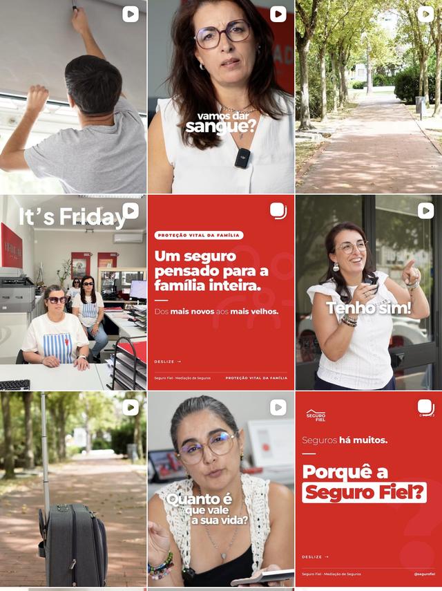Feed de Instagram da Seguro Fiel